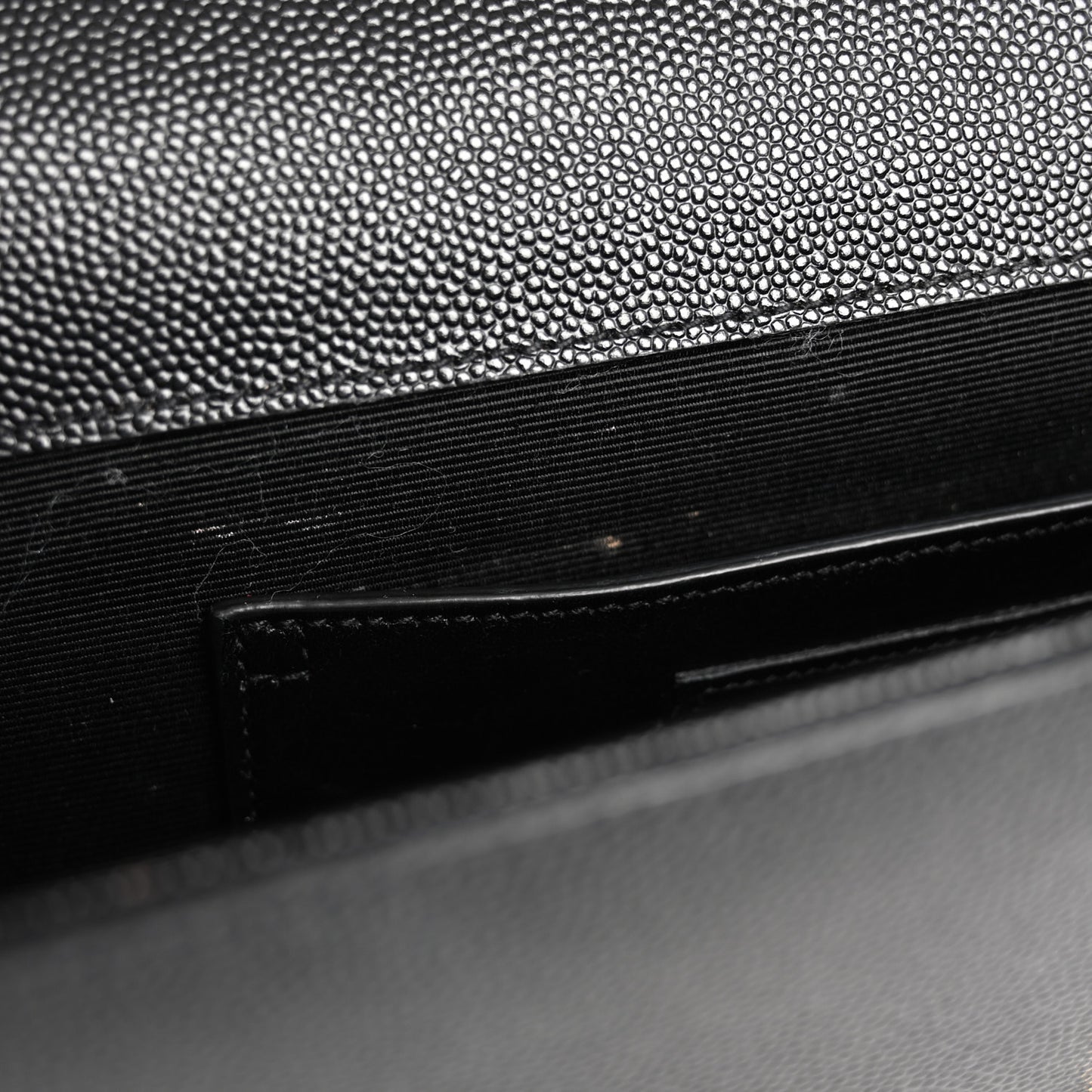 Grain De Poudre Monogram Cassandre Clutch Black