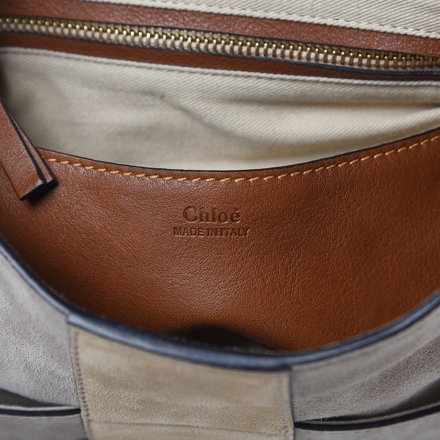 Suede Calfskin Small Lexa Shoulder Bag Motty Grey
