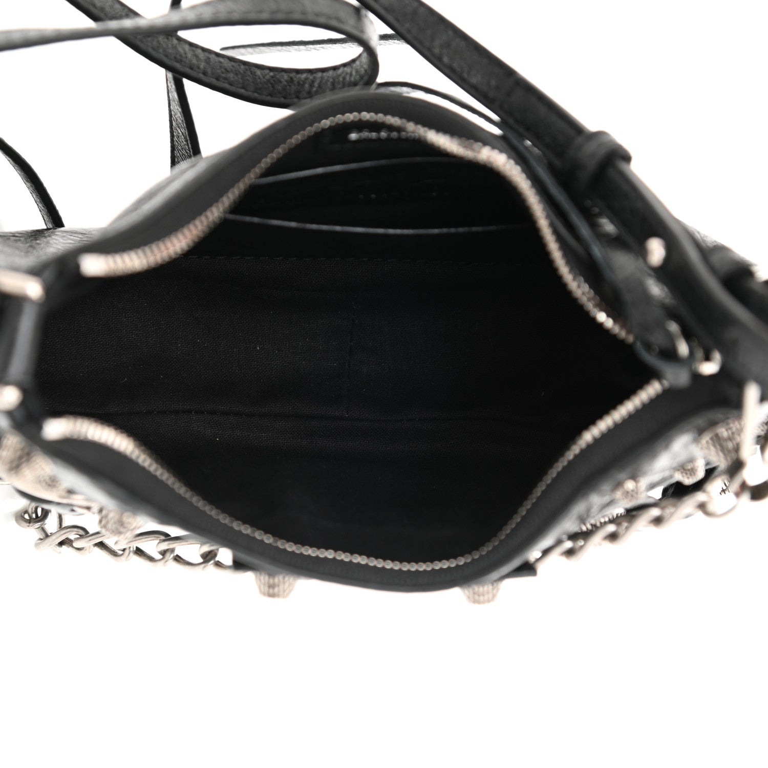 Balenciaga Agneau Arena Le Cagole Mini Purse With Chain Black 5 of 8