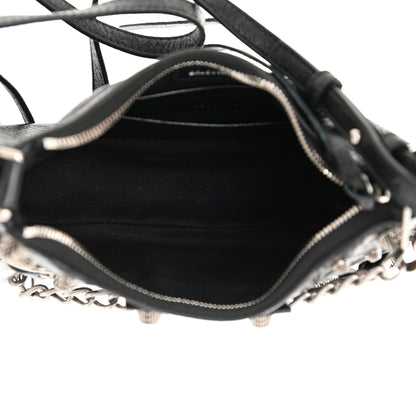 Balenciaga Agneau Arena Le Cagole Mini Purse With Chain Black 5 of 8