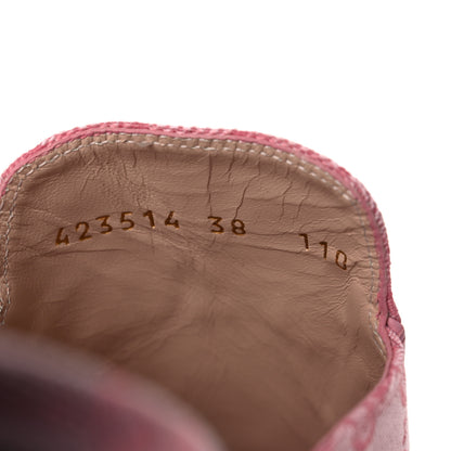 Gucci Canvas GG Monogram Nappa Womens Princetown Slippers 38 Cotton Candy Dark Cotton Candy Wild Rose 10 of 12