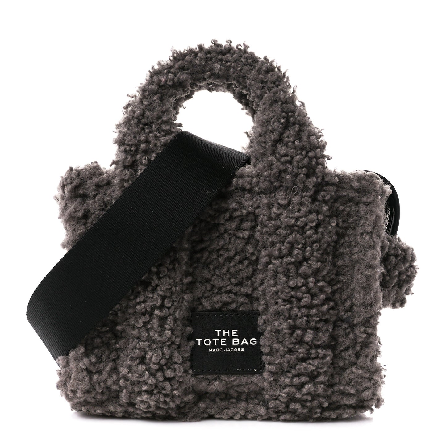 Polyester Cotton Mini The Teddy Traveler Tote Bag Grey