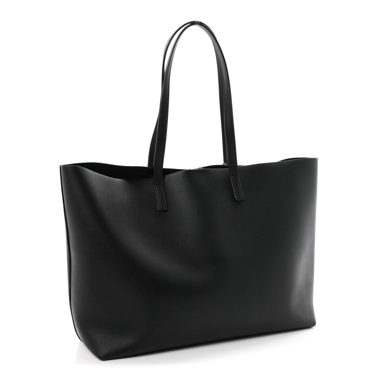 Calfskin Large Shopping Tote Black