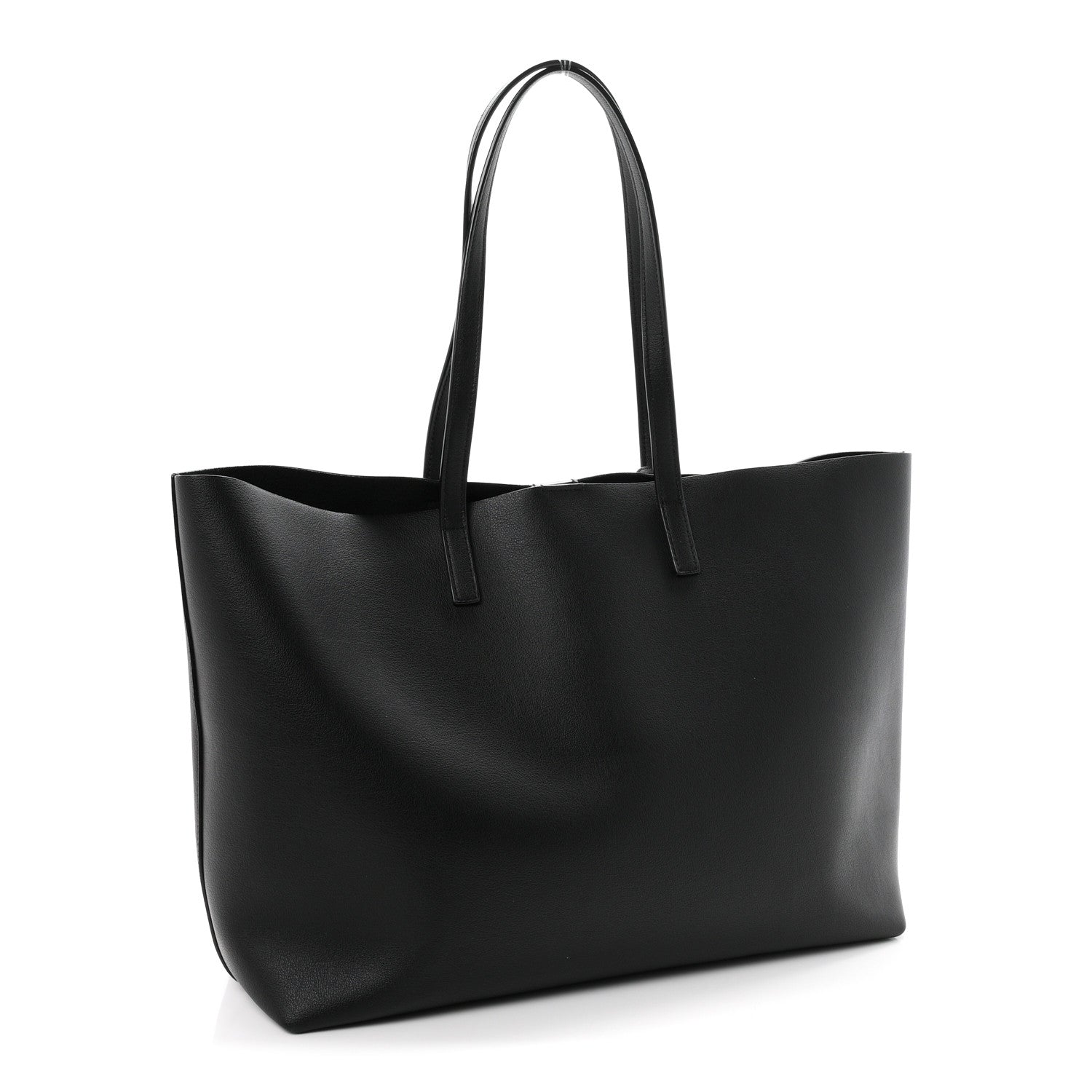 Saint Laurent Calfskin Large Shopping Tote Black 3 of 10