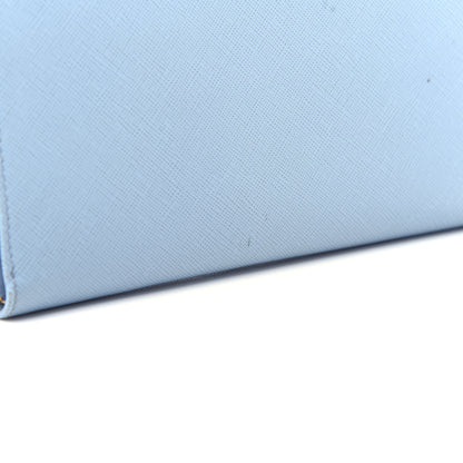 Prada Saffiano Metal Zip Around Wallet Astrale 9 of 10