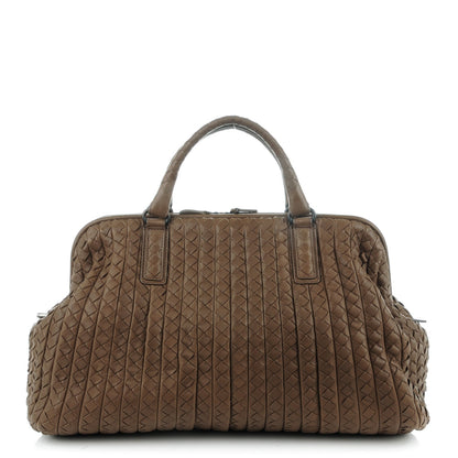 Bottega Veneta Nappa Intrecciato New Bond Satchel Ash 1 of 9