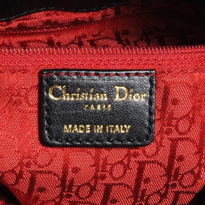 Christian Dior Lambskin Cannage Small Hobo Black 6 of 7
