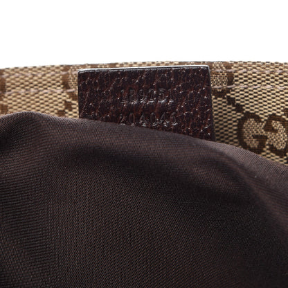 Gucci Monogram Web Medium Flat Messenger Bag Brown 7 of 7
