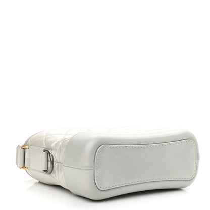 Chanel Metallic Aged Calfskin Quilted Small Gabrielle Hobo Silver 4 of 12