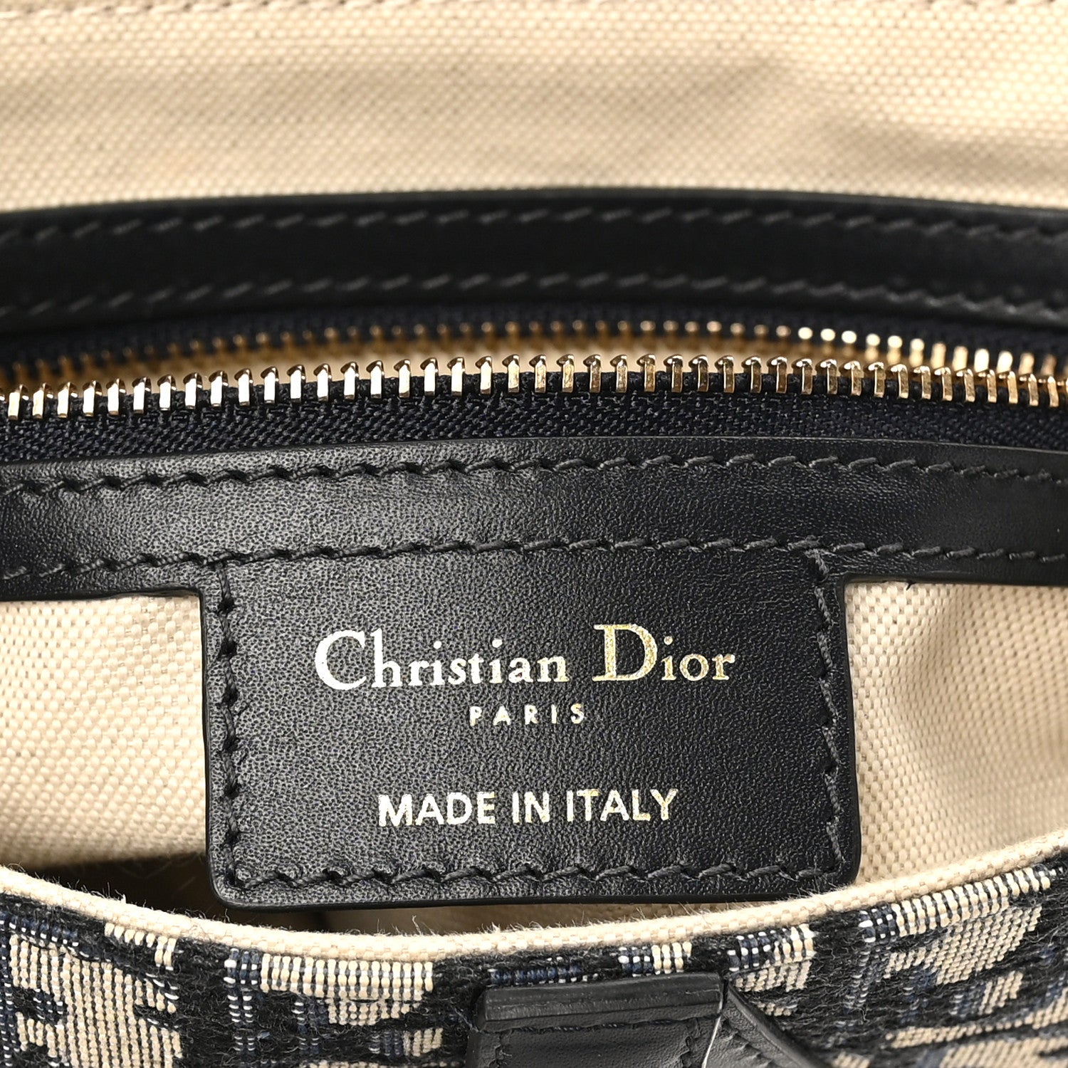 Christian Dior Oblique Saddle Bag Blue 6 of 10
