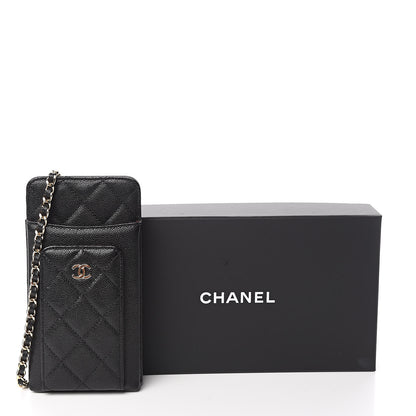 Chanel Caviar Quilted Zip Phone Case Black 12 of 12