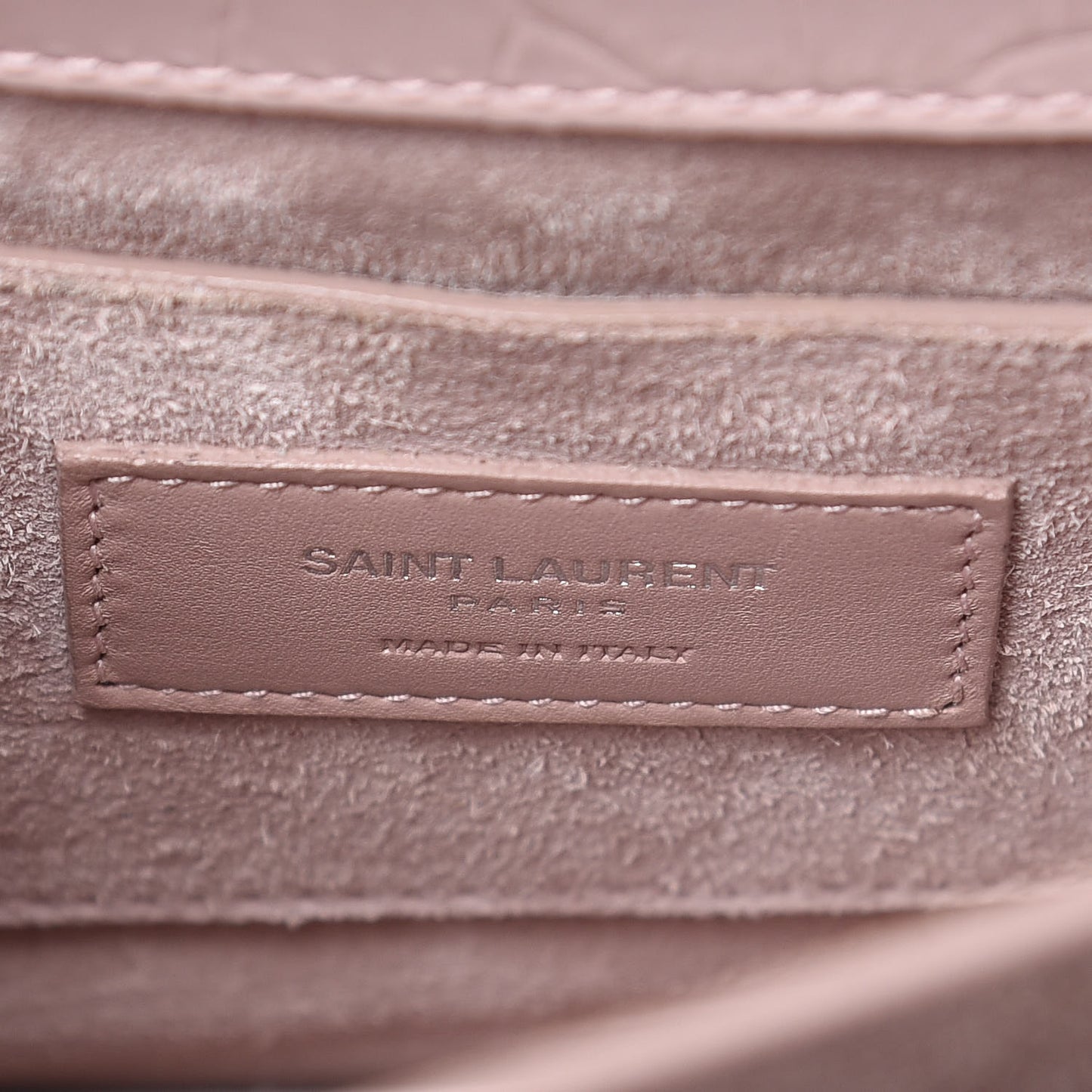 Calfskin Crocodile Embossed Medium Monogram Sunset Powder Pink