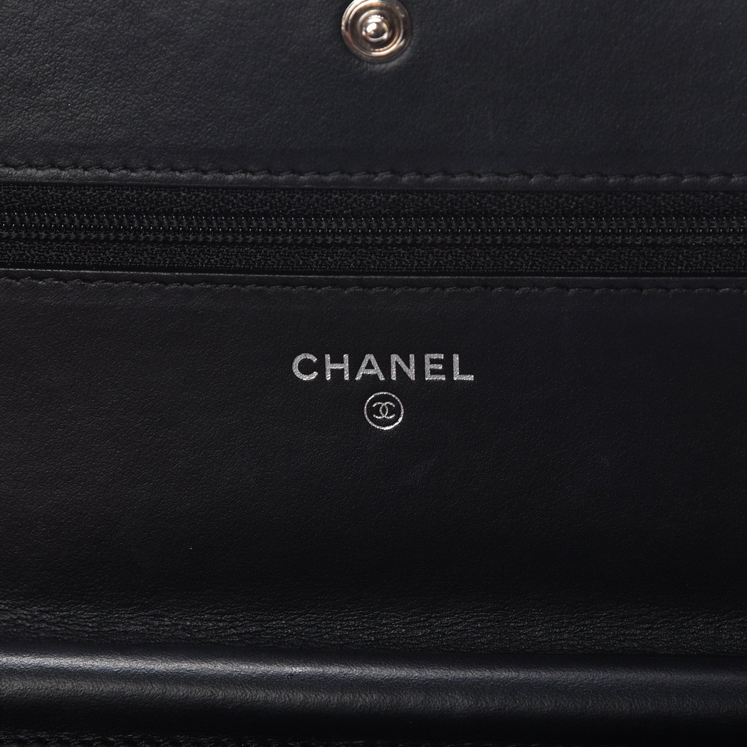 Chanel Calfskin Quilted Boy Wallet On Chain WOC Black 6 of 15