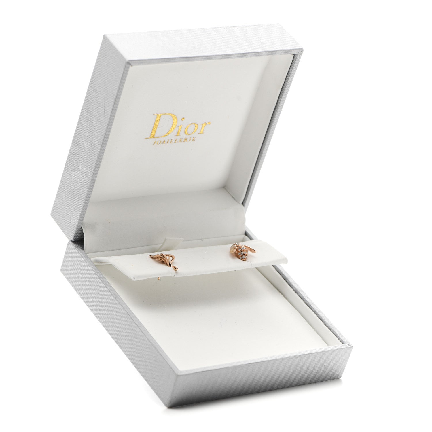 Christian Dior 18K Rose Gold Diamond Pré Catelan Earrings 5 of 5