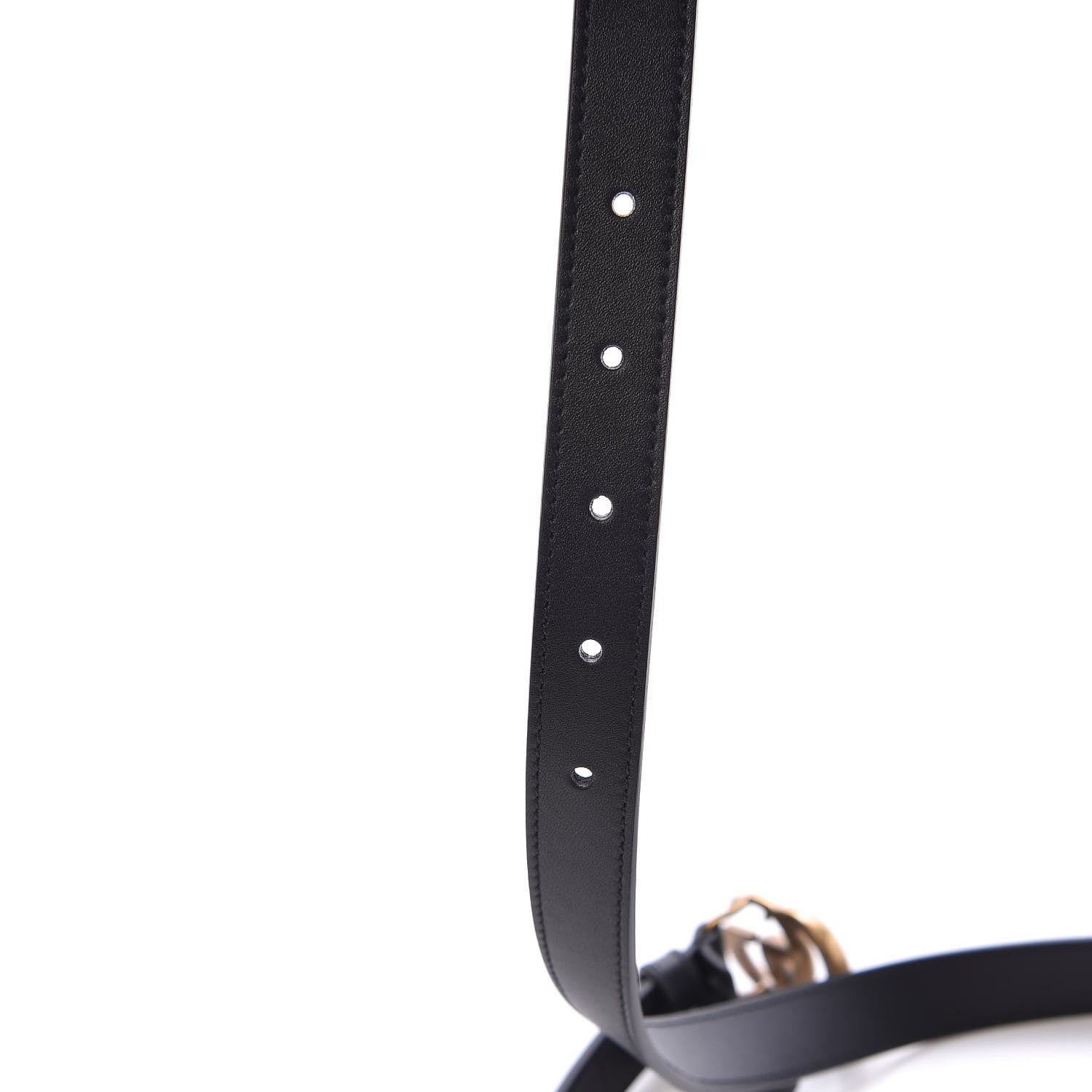 Gucci Calfskin Double G 20mm Belt 85 34 Black 5 of 6