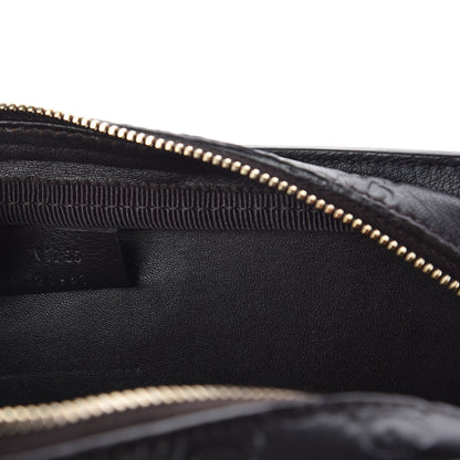 Gucci Guccissima Zip Clutch Dark Brown 7 of 9