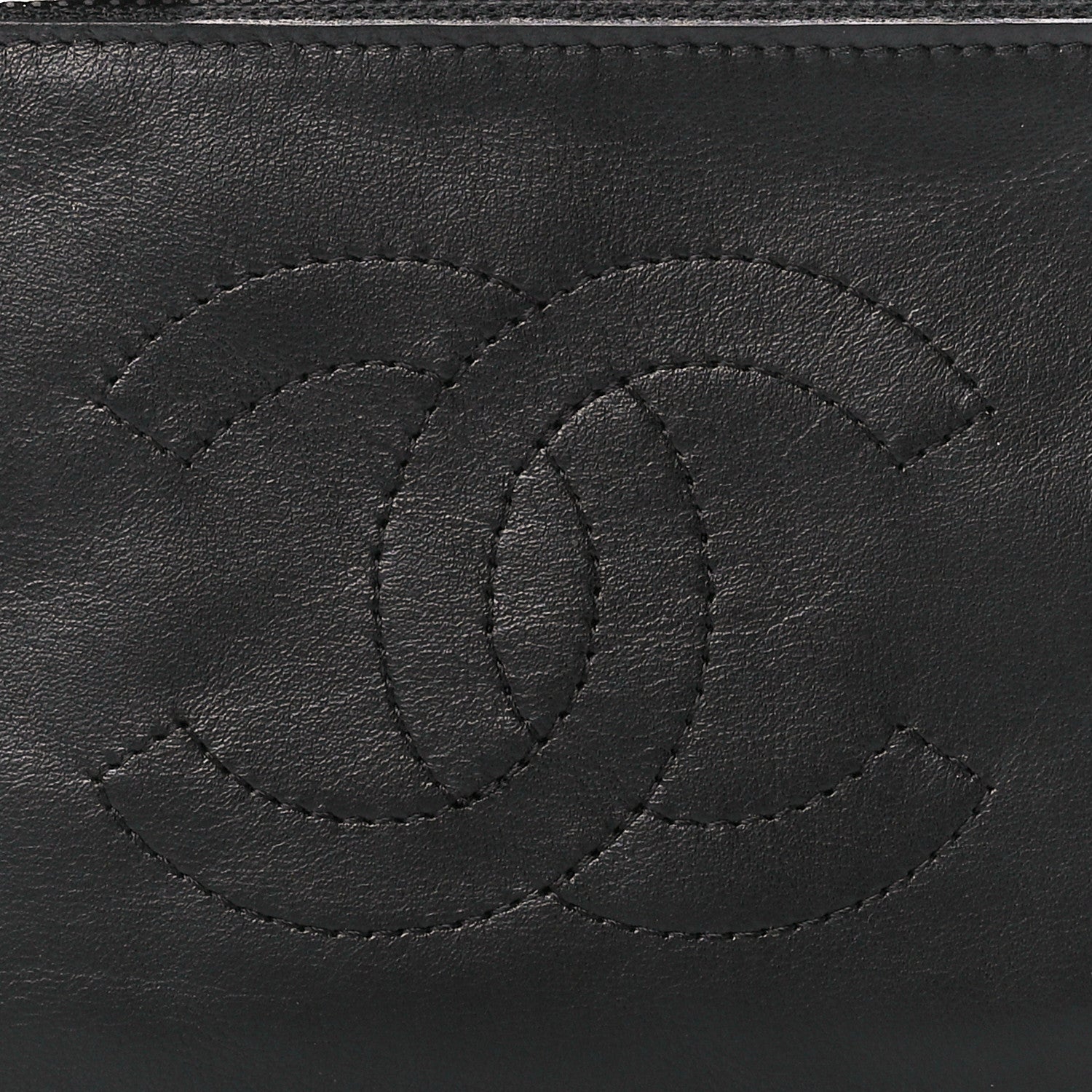 Chanel Calfskin CC Small Cosmetic Case Black 8 of 11