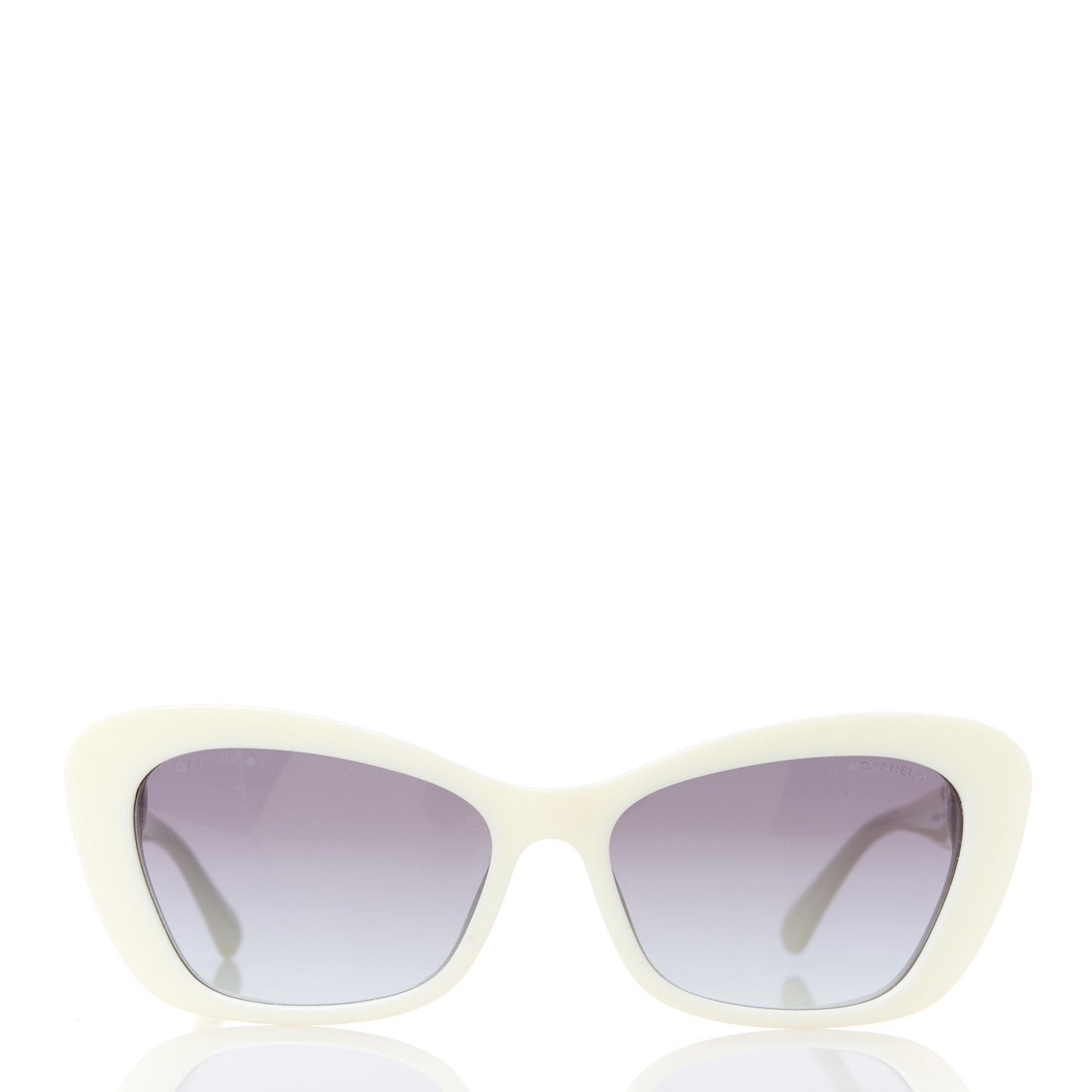 Acetate Pearl Cat Eye CC Sunglasses 5481-H White