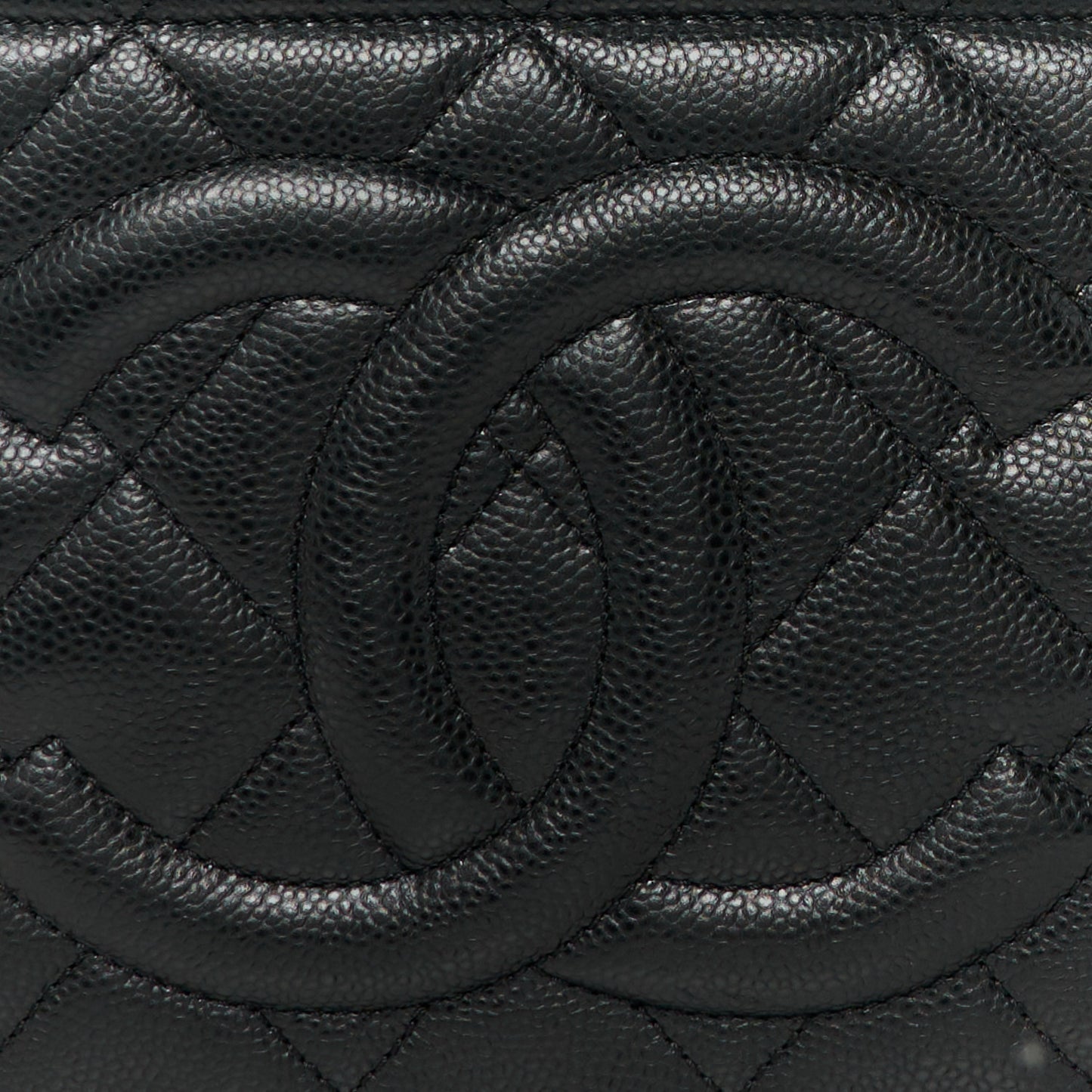 Caviar Quilted Timeless CC Soft Tote Black