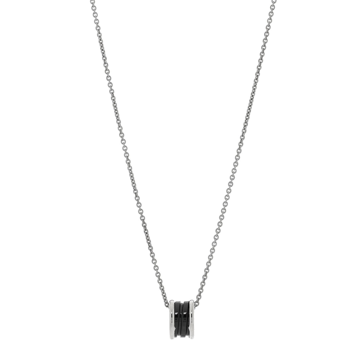 Bulgari Sterling Silver Ceramic Save The Children Pendant Necklace 1 of 5