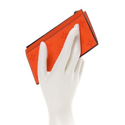 Louis Vuitton LOUIS VUITTON Taigarama Coin Card Holder Orange 2 of 8