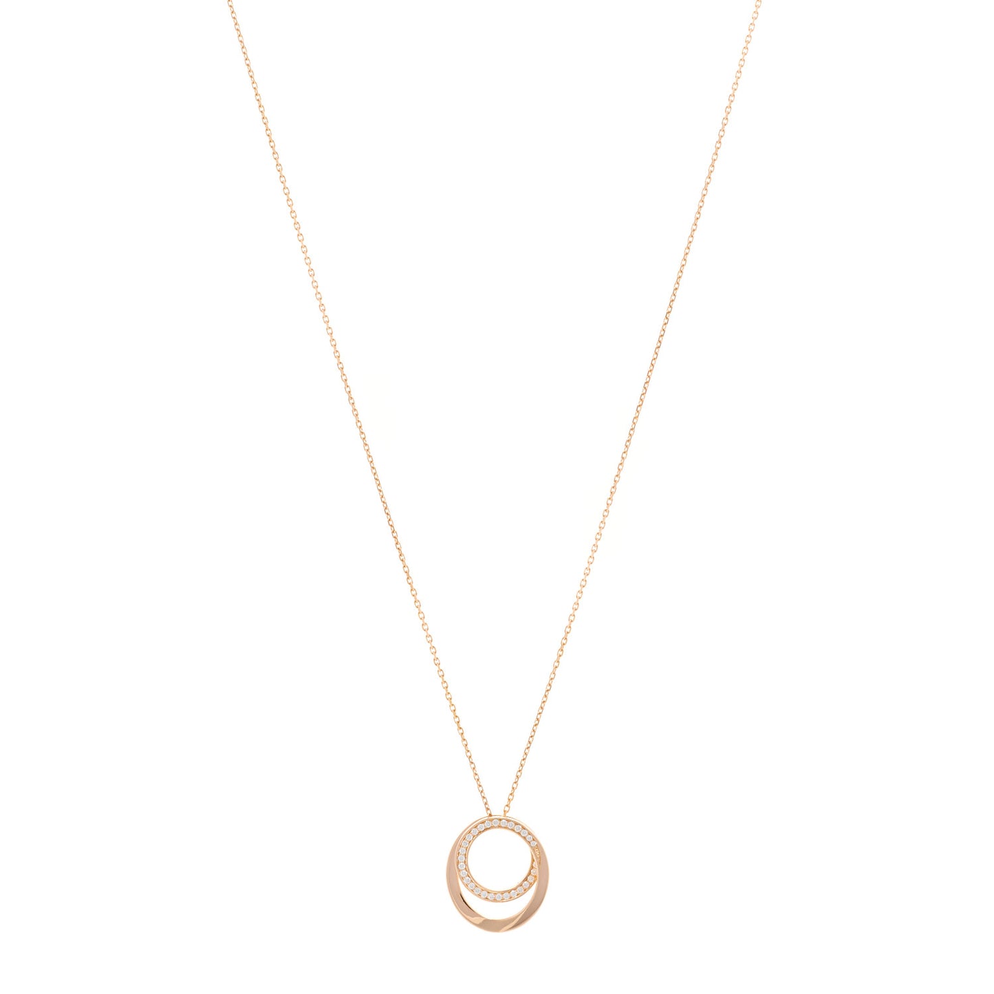 18K Pink Gold Diamond Etincelle De Cartier Pendant Necklace