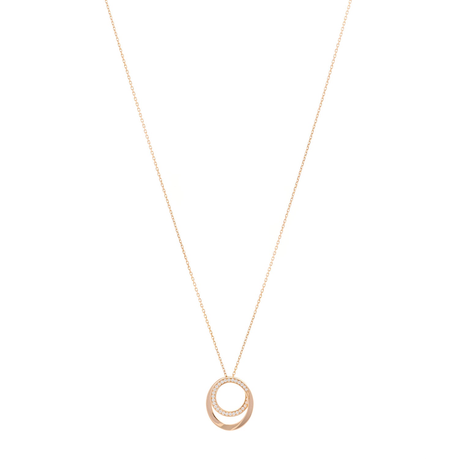 Cartier 18K Pink Gold Diamond Etincelle De Cartier Pendant Necklace 1 of 6