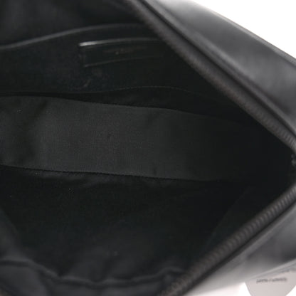 Saint Laurent Calfskin Matelasse Monogram Monochrome Lou Camera Bag Black 5 of 9