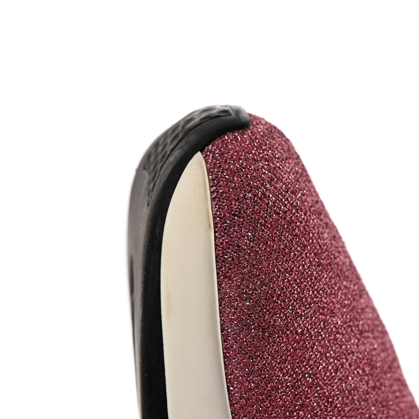 Laminated Knit Bi-Color Sole Womens Speed Sneakers 38 Pink White Black