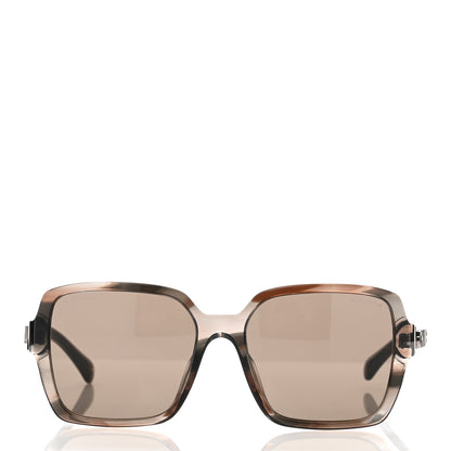 Chanel Acetate Polarized Square Sunglasses 5408-A Brown 2 of 7