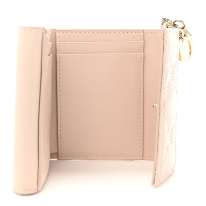 Christian Dior Patent Cannage Lady Dior Lotus Wallet Powder Pink 5 of 8
