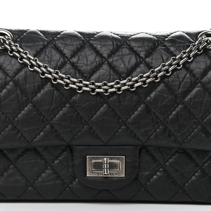 Chanel Aged Calfskin Quilted 2.55 Reissue 225 Flap Black 8 of 13