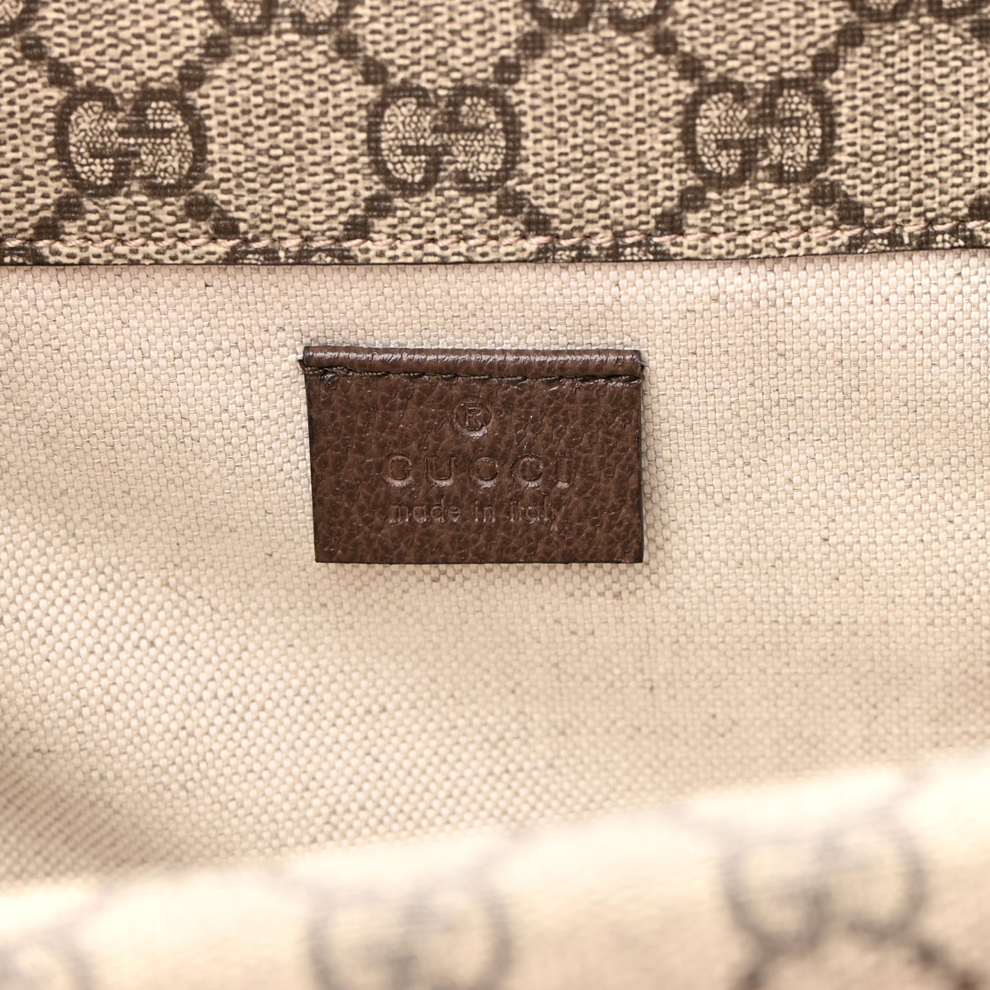 GG Supreme Monogram Web Small Neo Vintage Double Flap Messenger Bag Beige New Acero