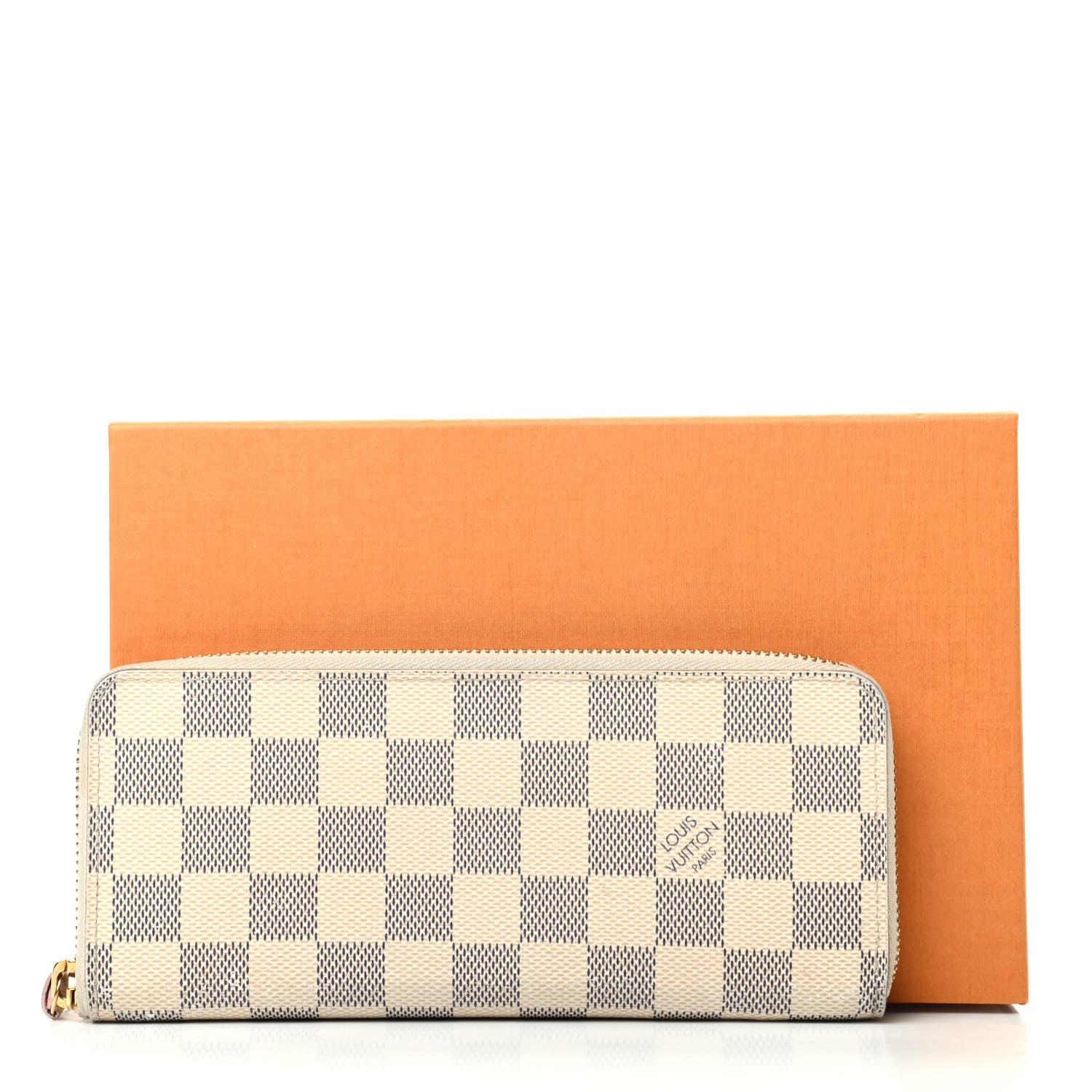 Louis Vuitton Damier Azur Clemence Wallet Rose Ballerine 8 of 8