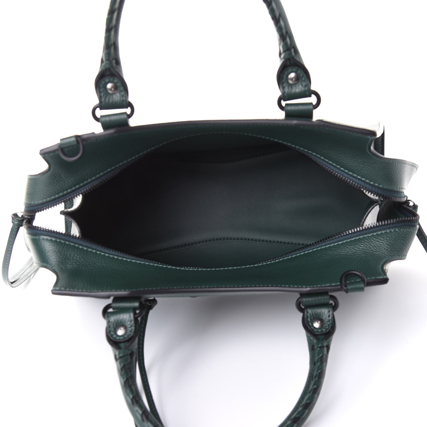 Balenciaga Grained Calfskin Neo Classic Matte Black Hardware S City Forest Green 5 of 10