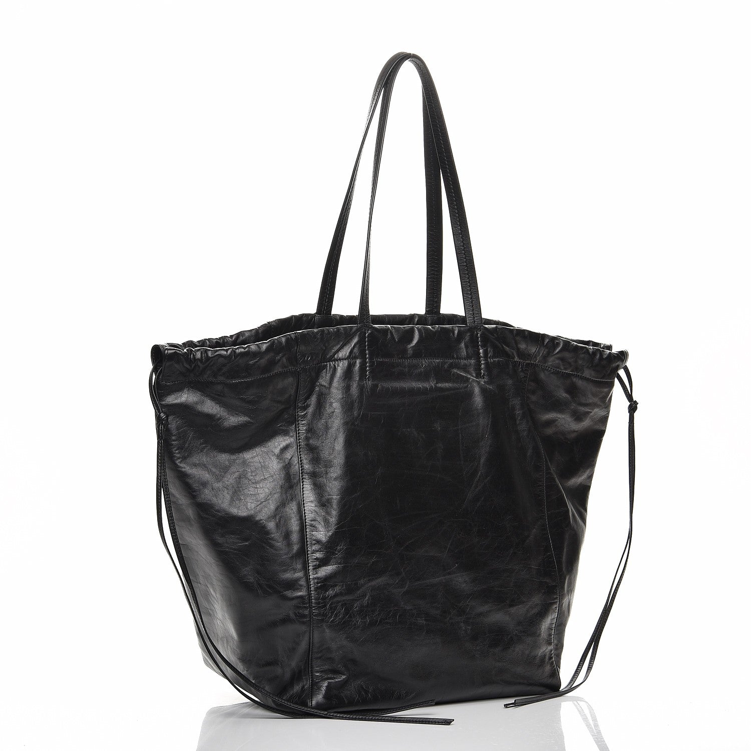 Celine Calfskin Large Coulisse Cabas Black 3 of 6