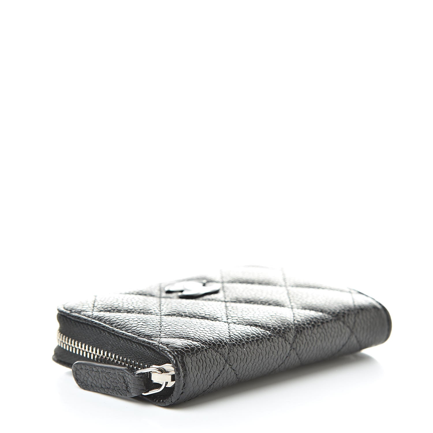 Chanel Caviar Quilted Incognito Zip Coin Purse Black 4 of 8