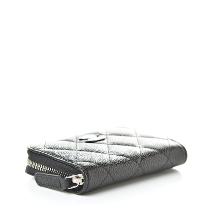 Chanel Caviar Quilted Incognito Zip Coin Purse Black 4 of 8