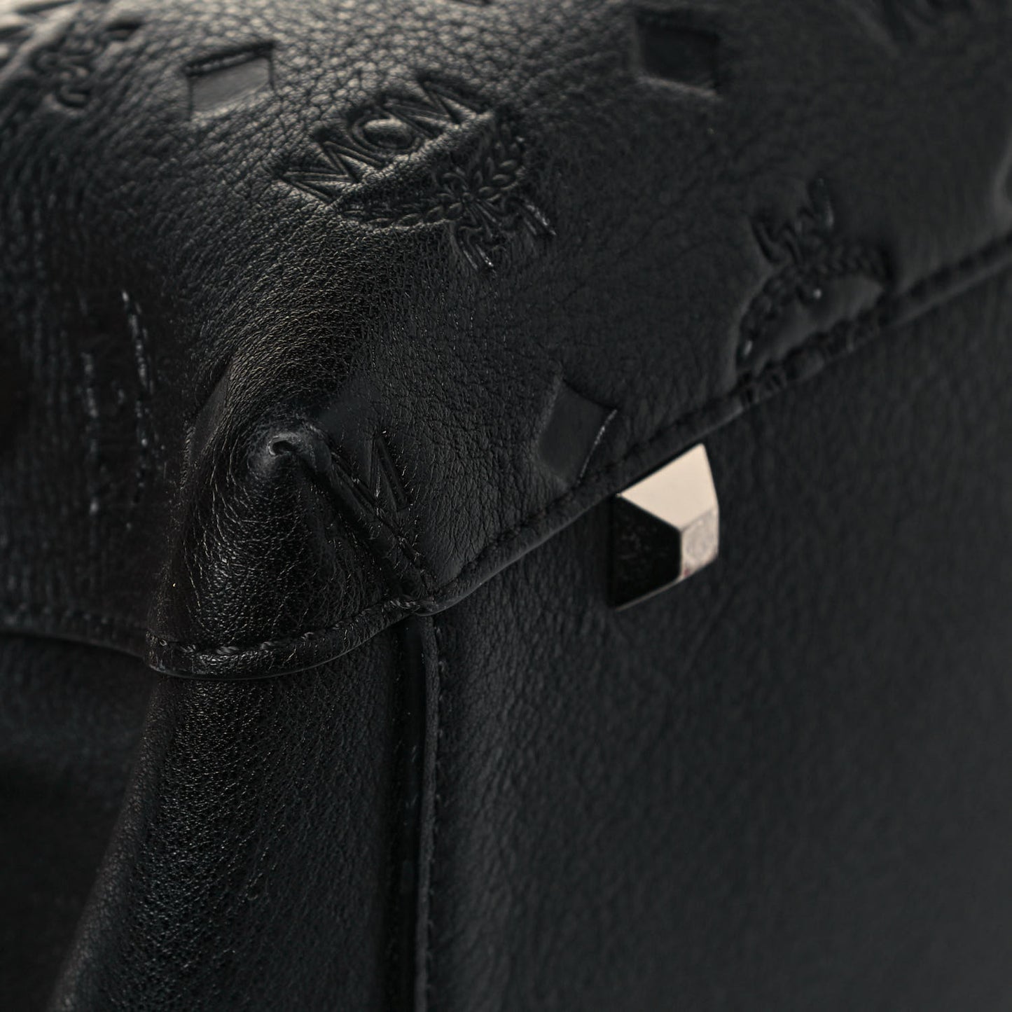 Calfskin Ottomar Monogram Large Essential Tote Black