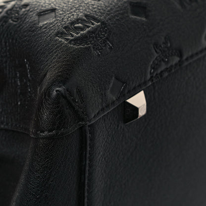 MCM Calfskin Ottomar Monogram Large Essential Tote Black 11 of 14