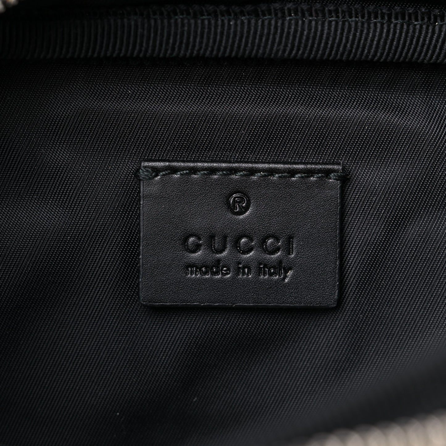 GG Supreme Monogram Web Belt Bag Black
