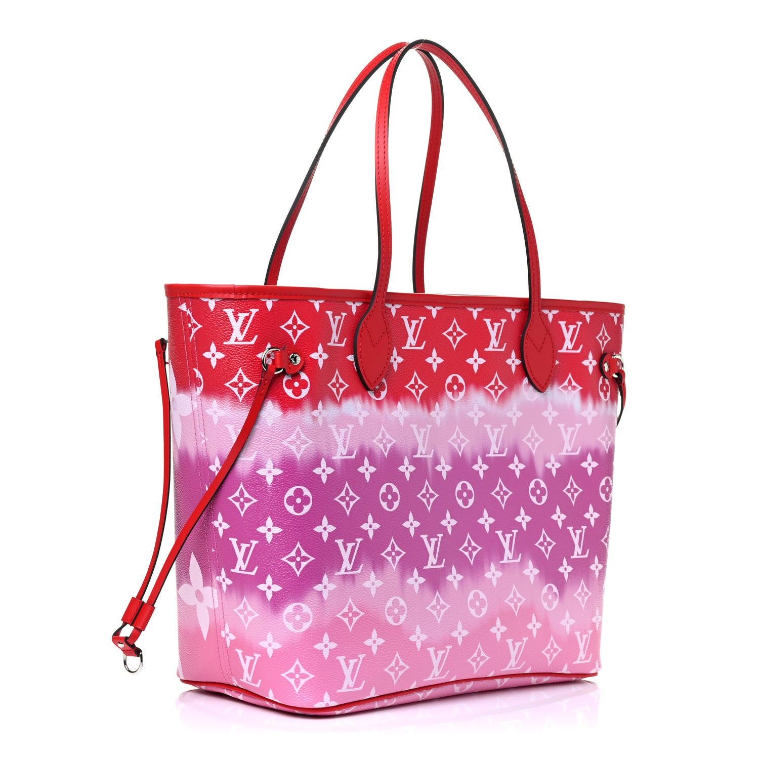 Louis Vuitton Monogram Escale Neverfull MM Rouge 2 of 4