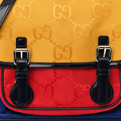 Gucci Monogram GG Childrens Messenger Bag Yellow Blue Red 8 of 10