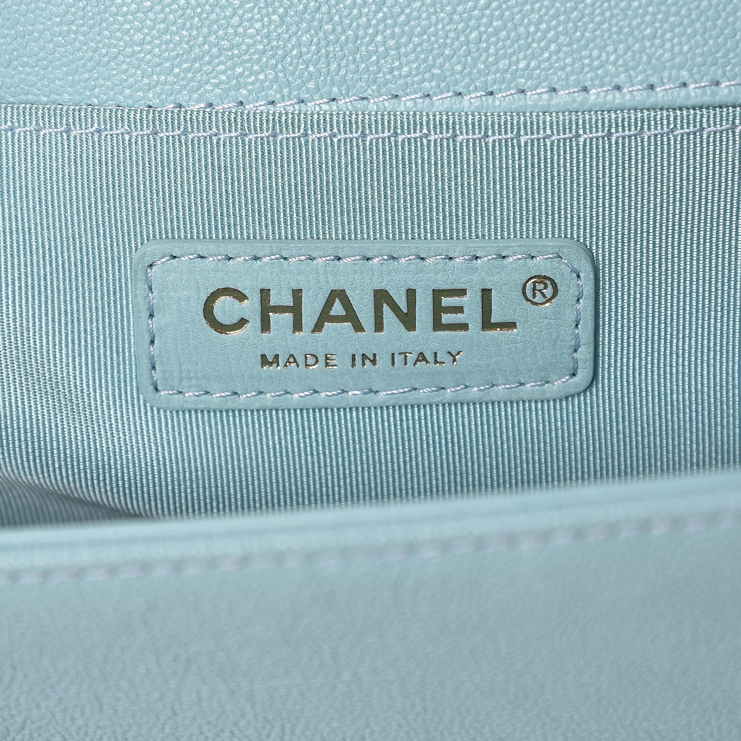 Chanel Caviar Quilted Medium Boy Flap Light Blue 6 of 8