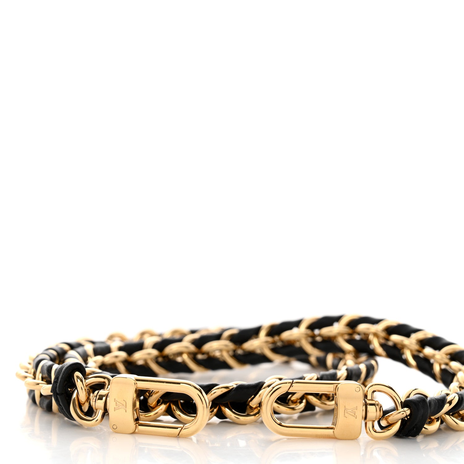 Louis Vuitton Calfskin Multi Pochette Chain Shoulder Strap Black Gold 3 of 3