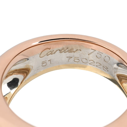 Cartier 18K Pink Yellow White Gold Trinity Dome Ring 51 5.75 4 of 5