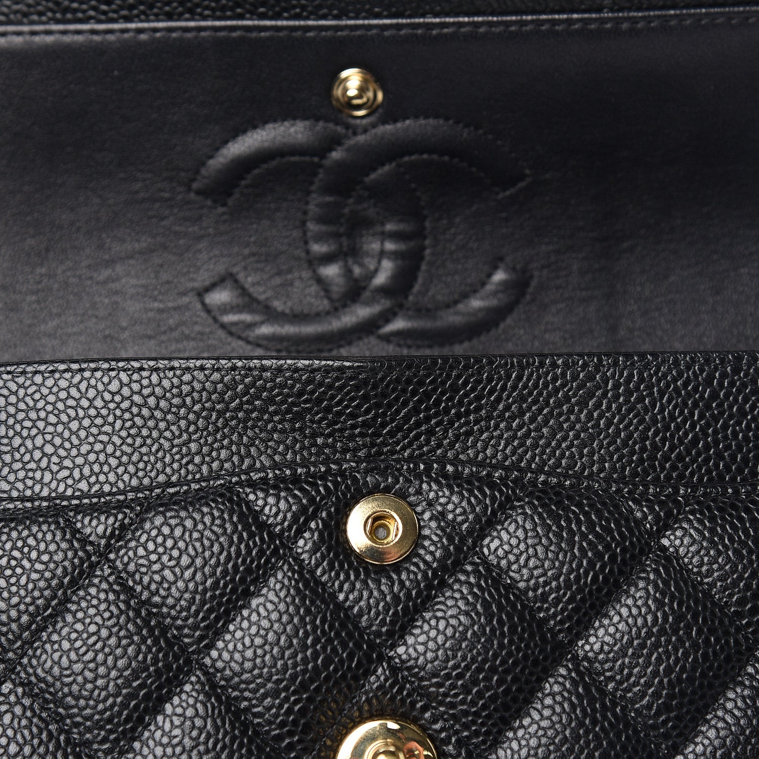 Chanel Caviar Quilted Small Double Flap Black 10 of 13