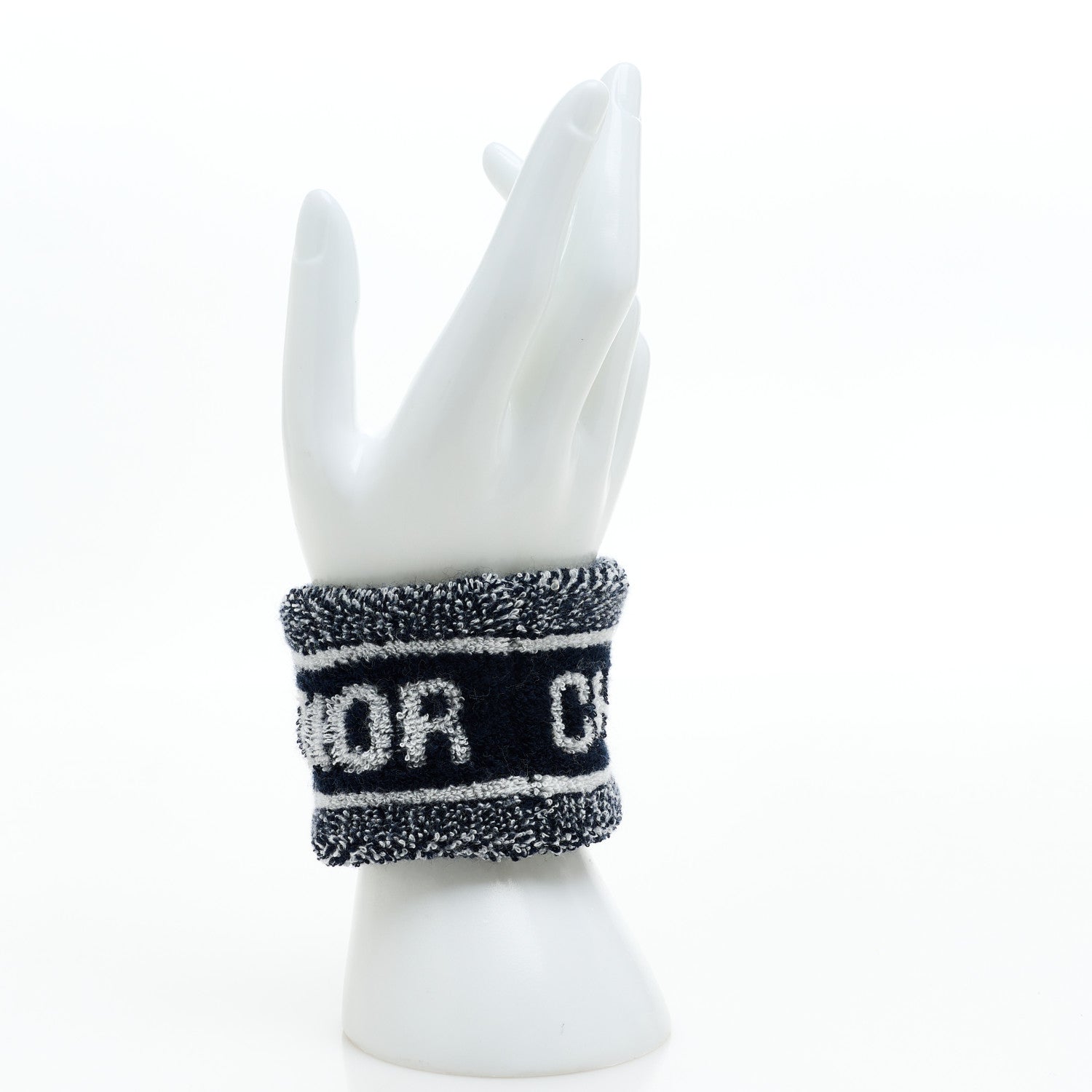Christian Dior Cotton Headband and Wristband Set Blue 3 of 5