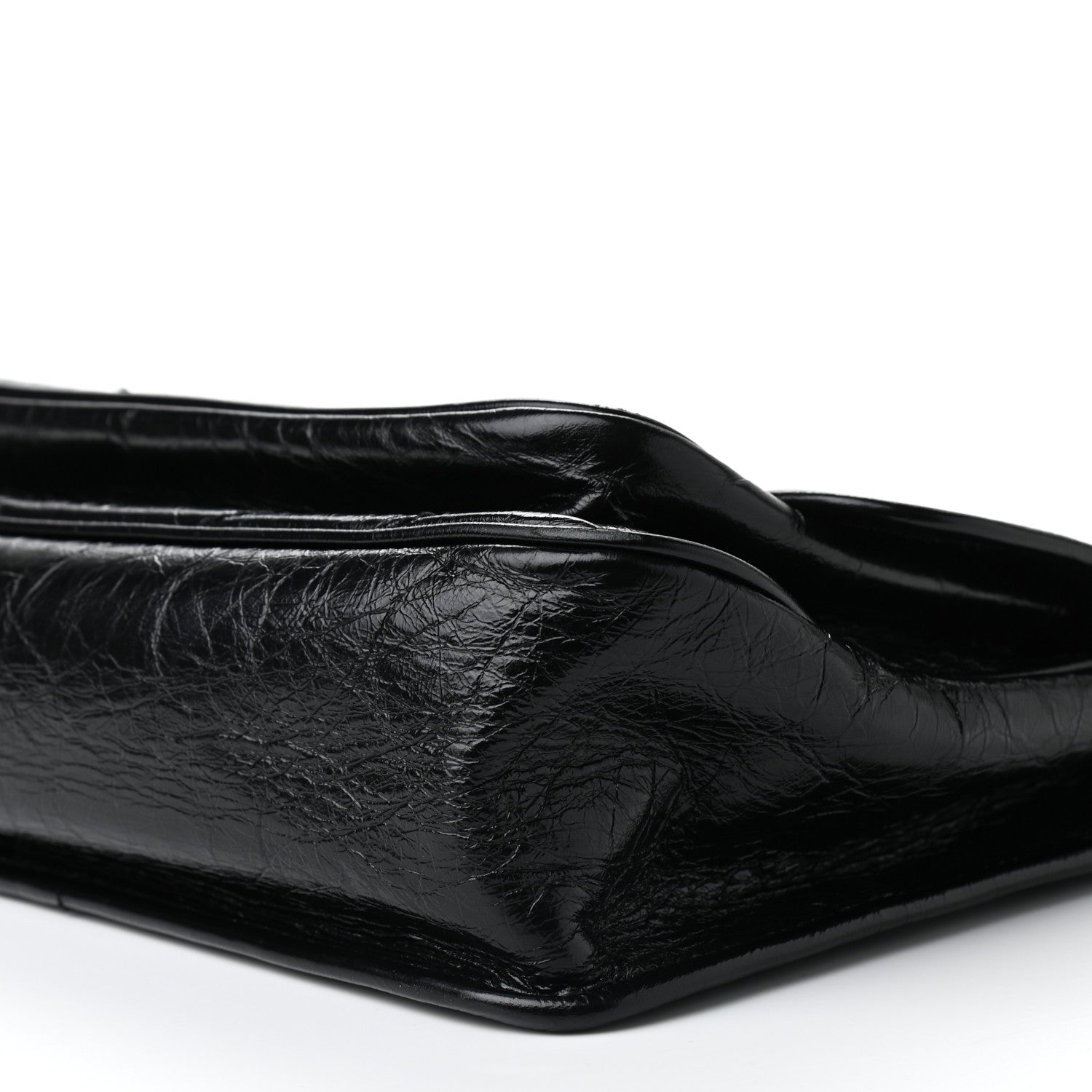 Saint Laurent Crinkled Calfskin Matelasse Monogram Medium Niki Chain Satchel Black 10 of 10