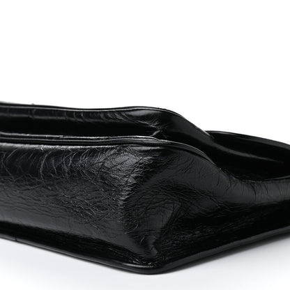 Saint Laurent Crinkled Calfskin Matelasse Monogram Medium Niki Chain Satchel Black 10 of 10